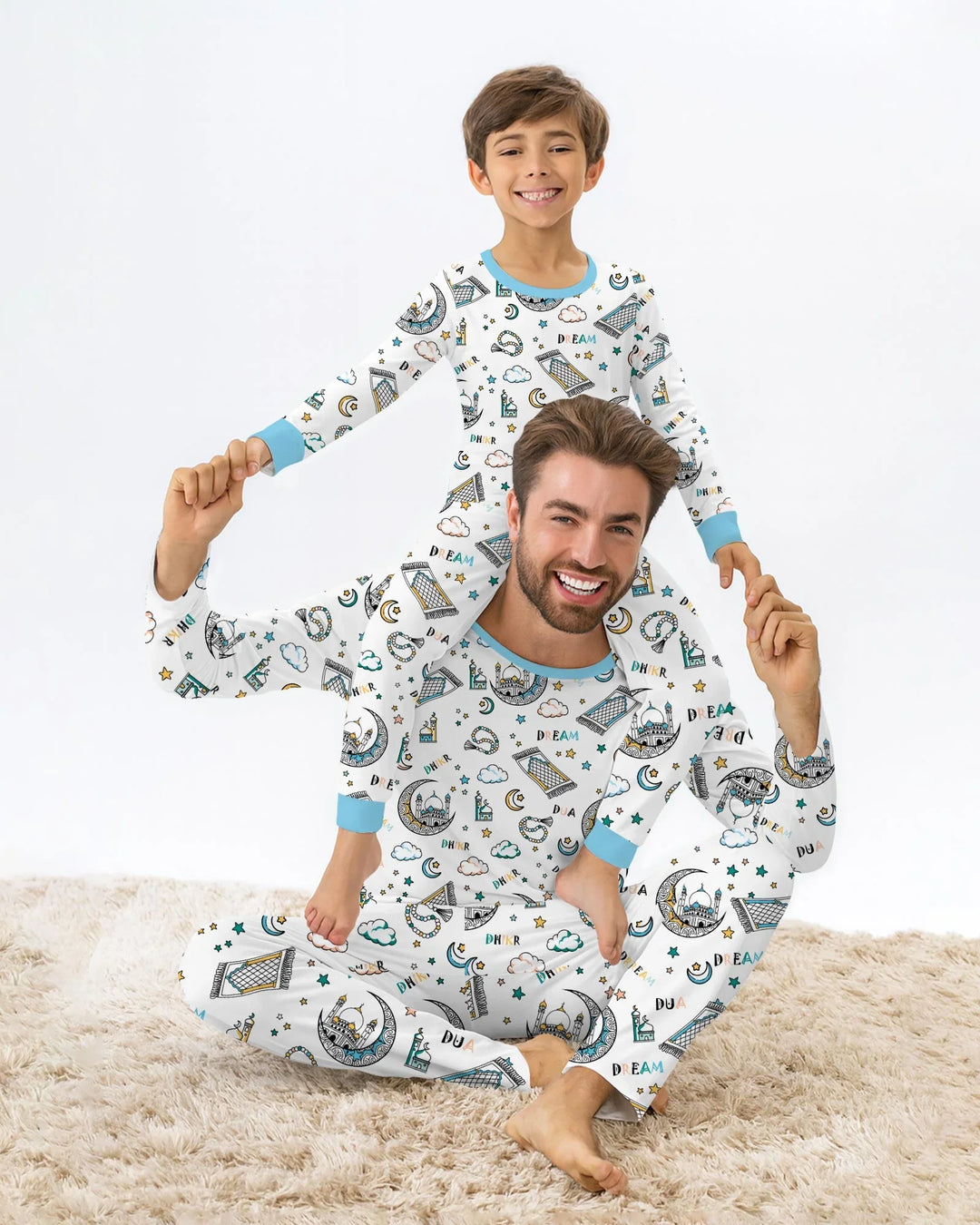 Dua, Dhikr, Dream Matching Family Men's Pajama Set