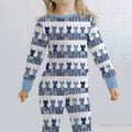 Pijama de dos piezas de manga larga Midnight Feline Bamboo
