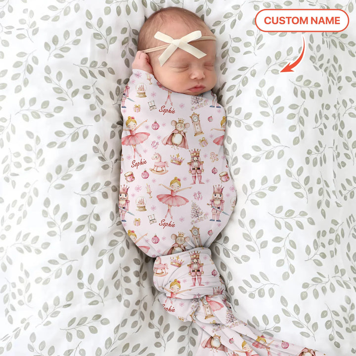 Custom Character "Ballerina Nutcracker Fairytale" Swaddle Blanket