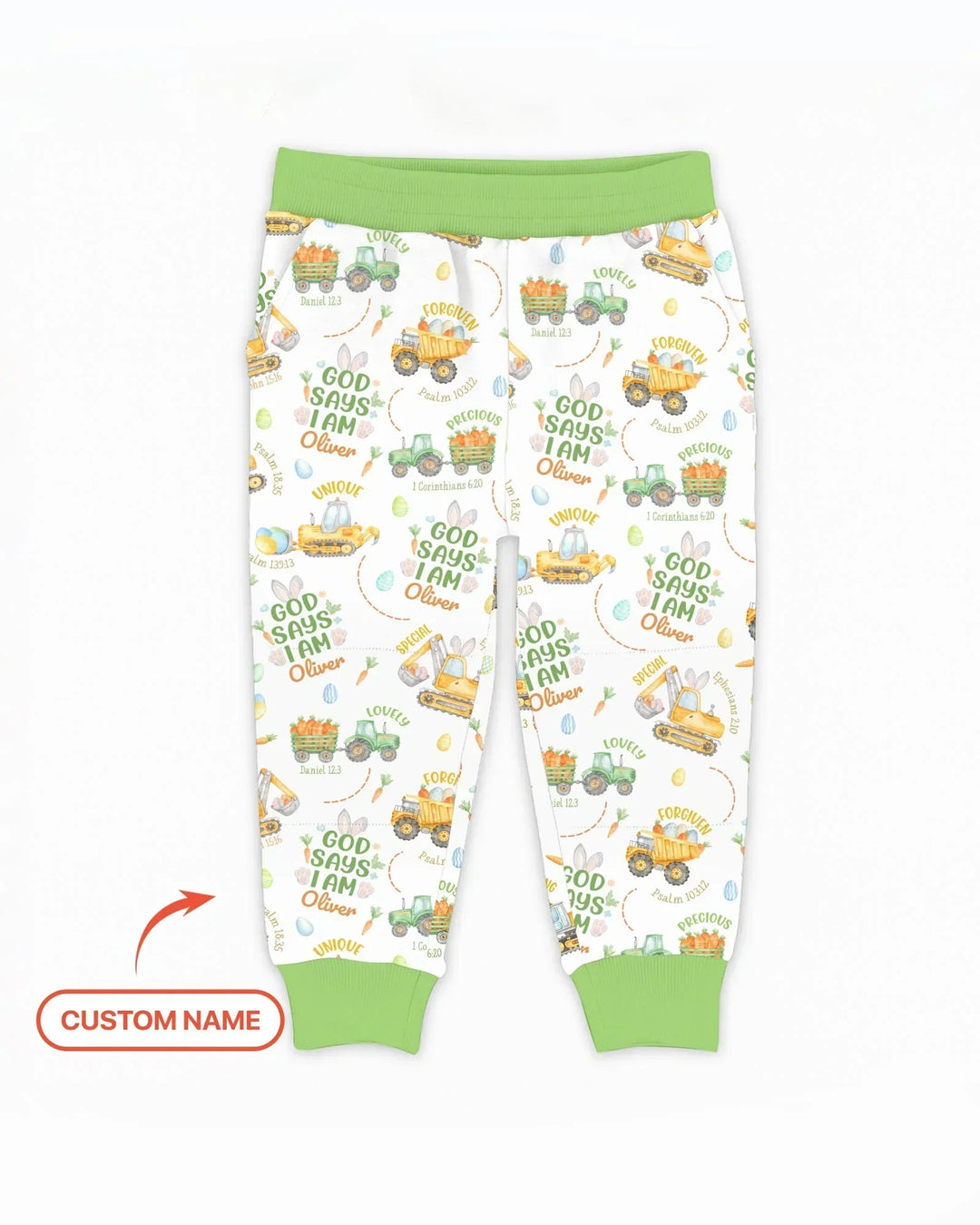 Happy Easter God Says I Am Custom Name Jogger