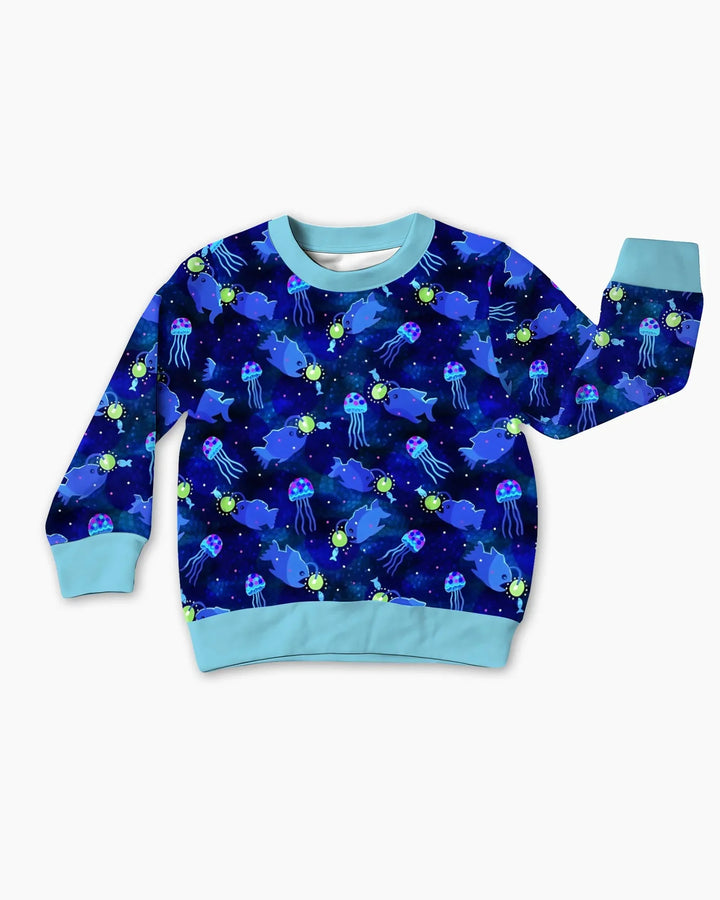 Happy Glow Fish Bamboo Crewneck Sweatshirt