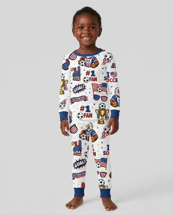 Conjunto de pijama de dos piezas de bambú de manga larga