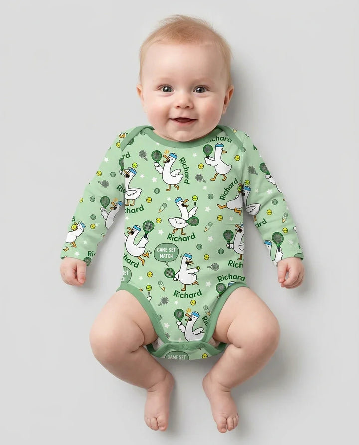 Gerippte Babykleidung mit individuellem Foto - Weich &amp; Skizzenhaft
