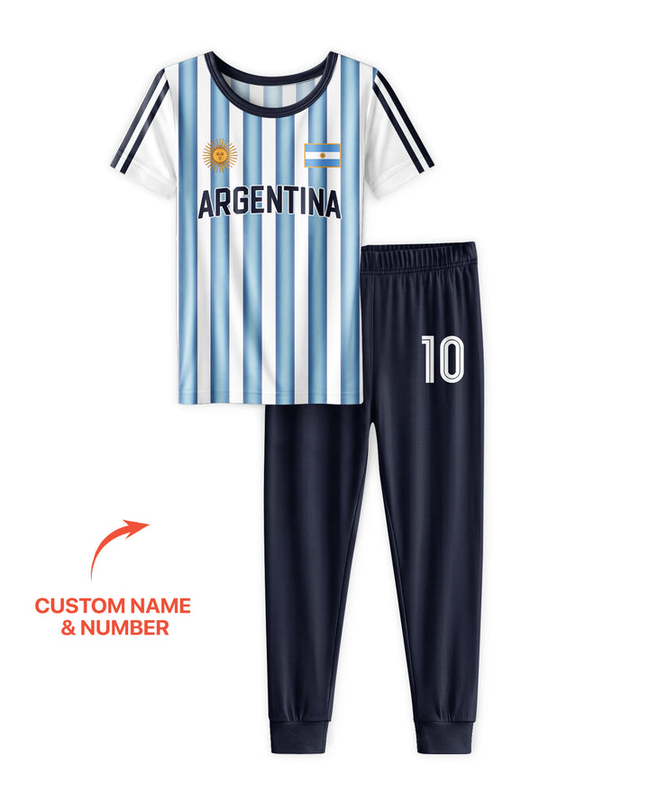 Conjunto de pijama de dos piezas de bambú de manga corta, plantilla personalizada