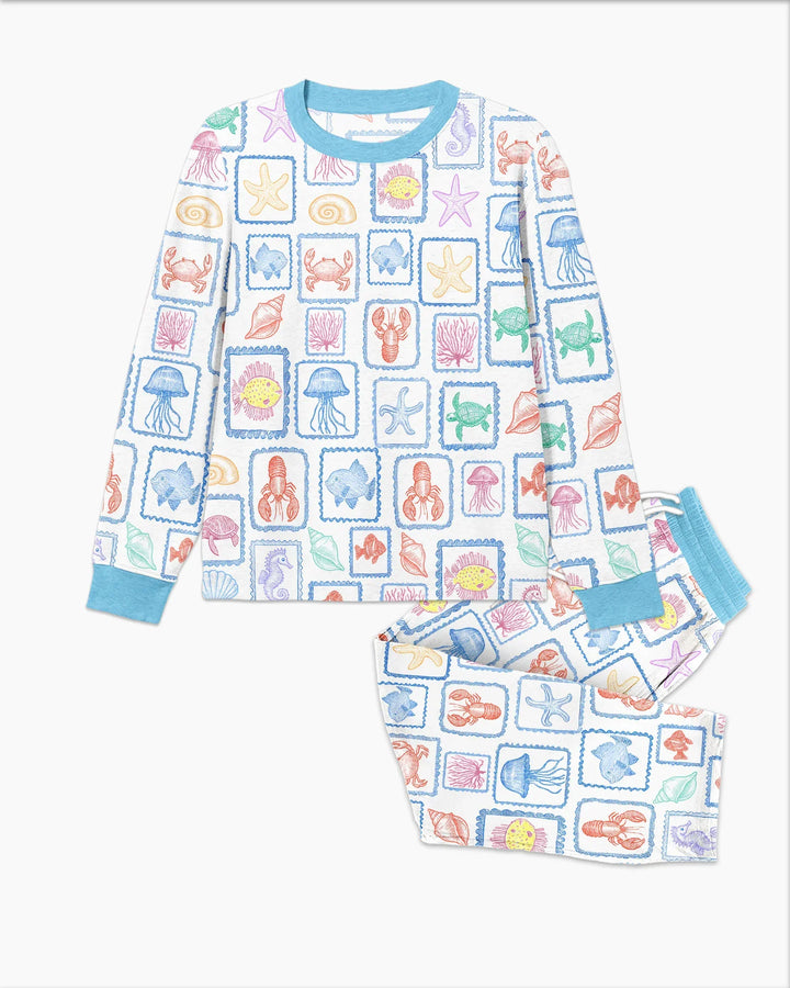 Coastal Treasures Family Matching Bamboo Men's Pajama Set