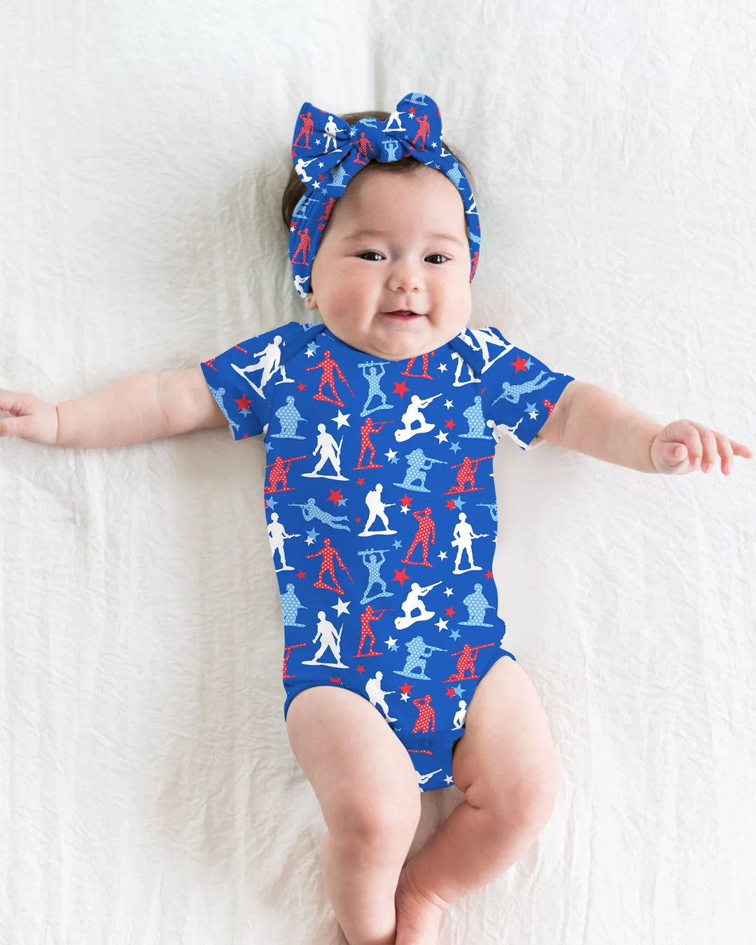 Army Toys 4th of July Bamboo Bodysuit