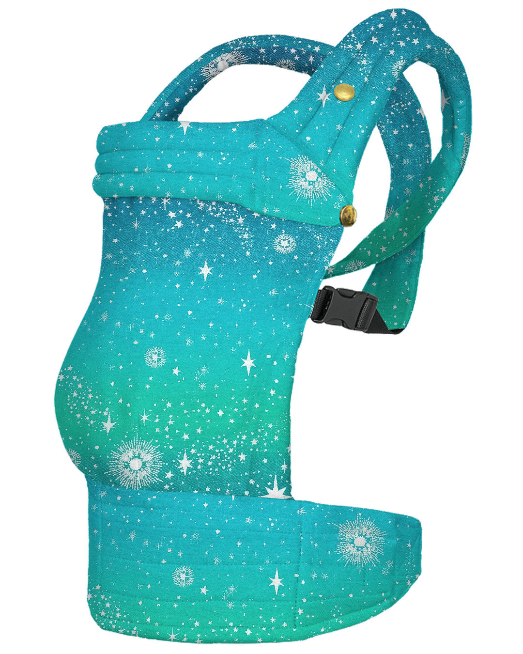 Teal Starry Night Sparkle Baby Carrier