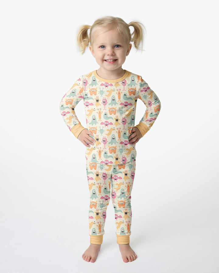 Monster Boo Bash Bamboo Two Piece Long Sleeve Pajama Set
