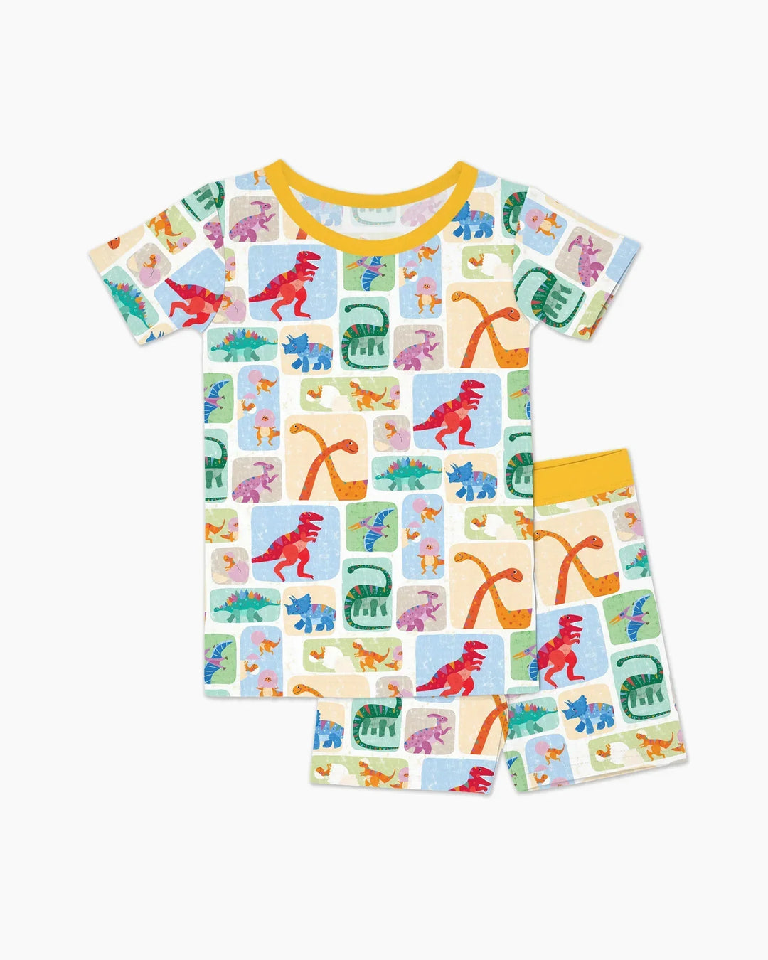 Template Zweiteiliges Pyjama-Set mit kurzen Ärmeln und Shorts