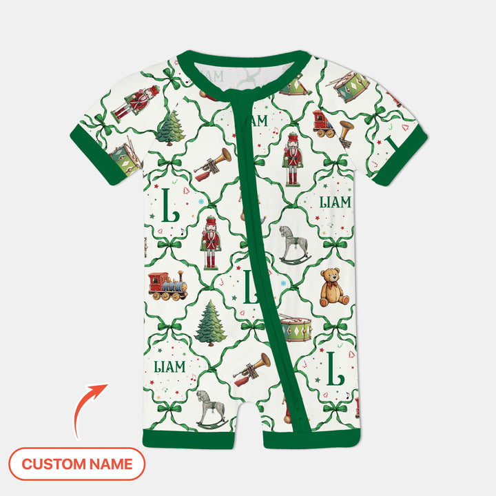 Vintage Christmas Toy Custom Name Boy Shorty Zippy , Vintage Christmas Toy Custom Name Boy Shorty Zippy - 0-3M