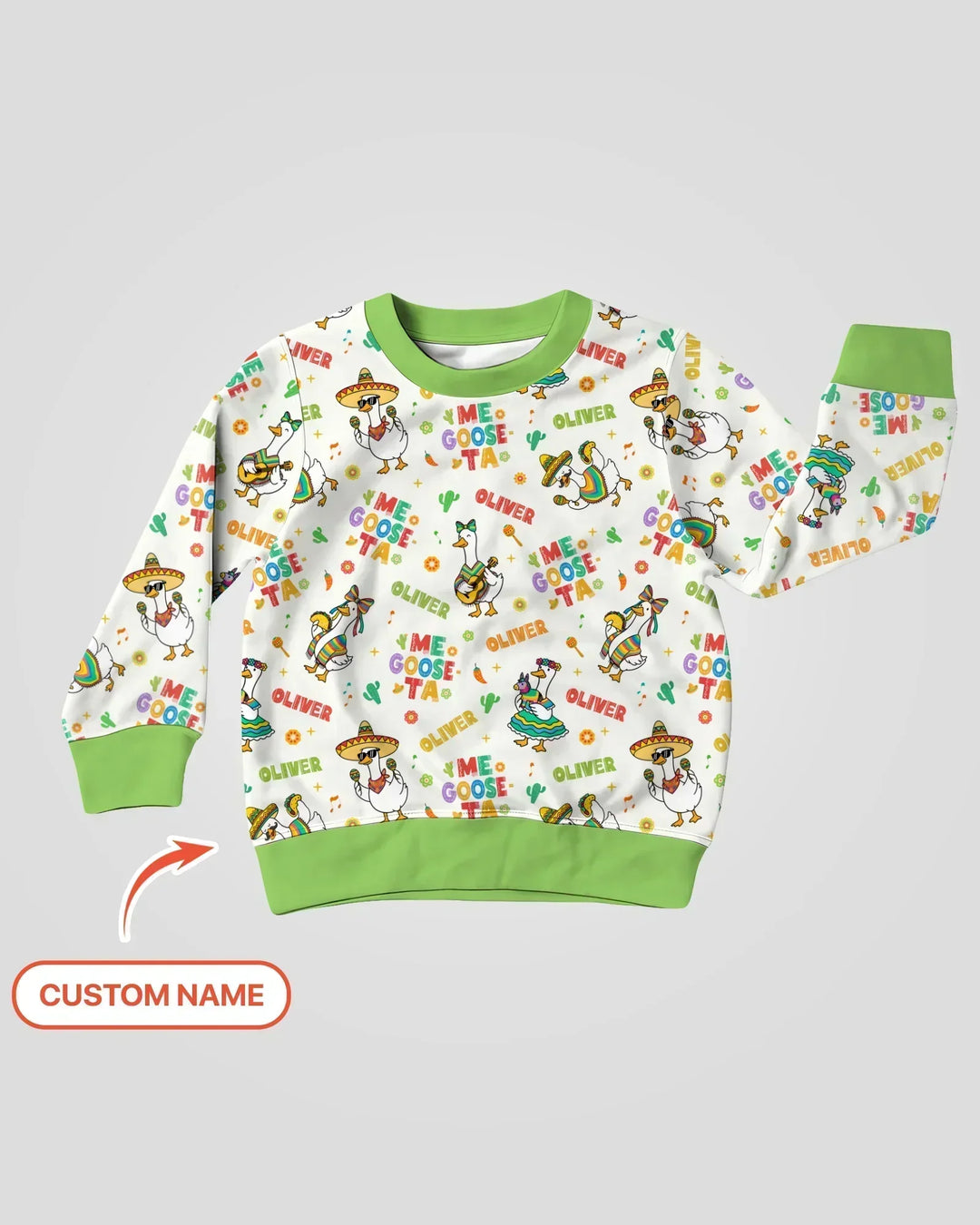Custom name Me Goose-ta Bamboo Crewneck Sweatshirt