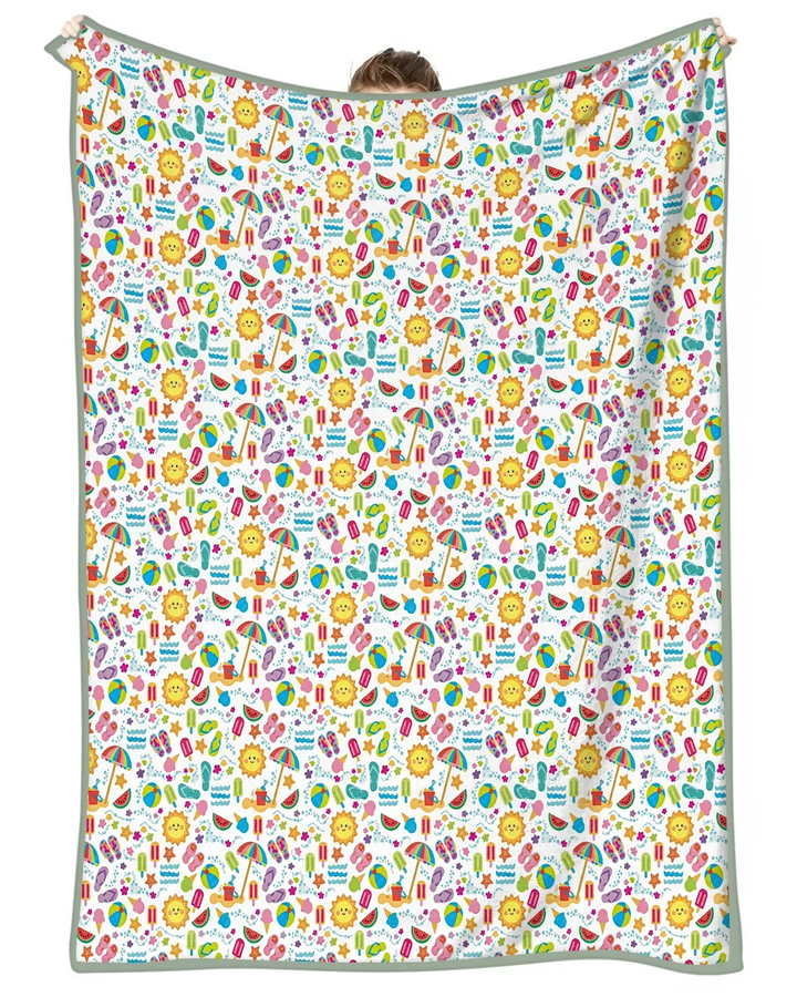 Sunshine Splash Party Bamboo Blanket