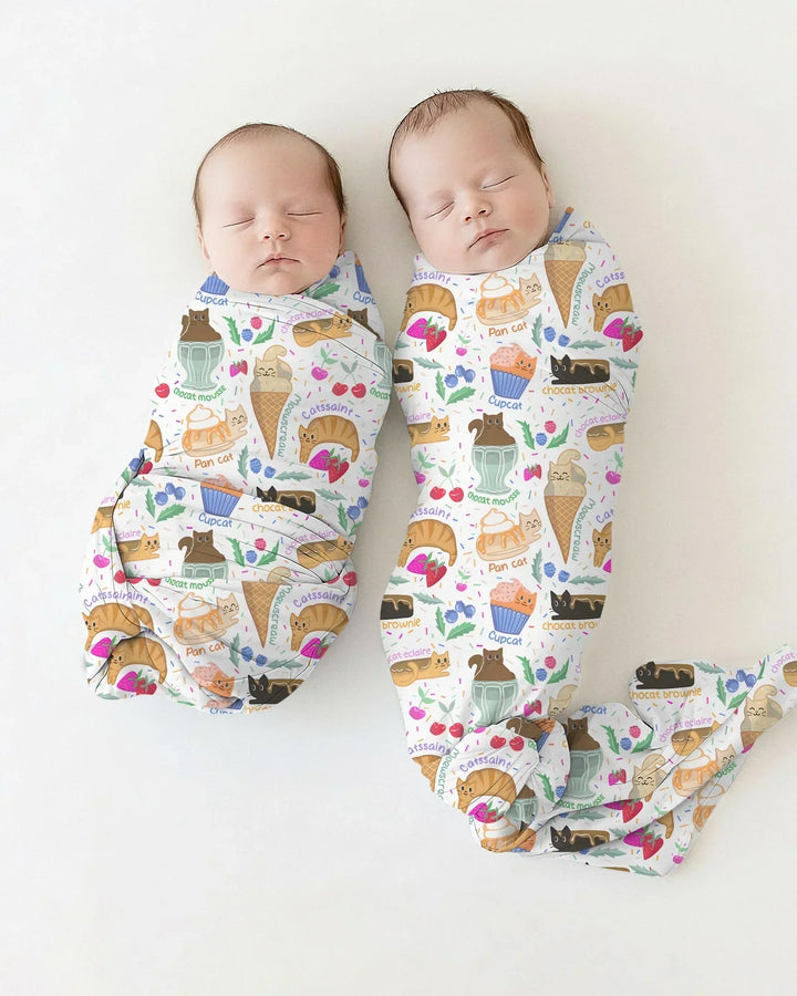 Purrfect Treats swaddle blanket