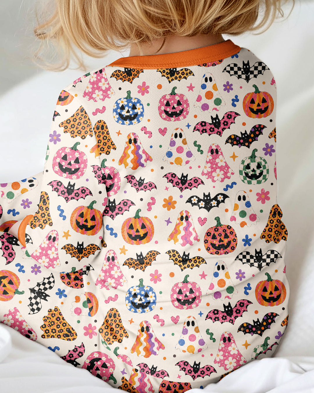 Funky Retro Ghosts Bamboo Convertible Zippy
