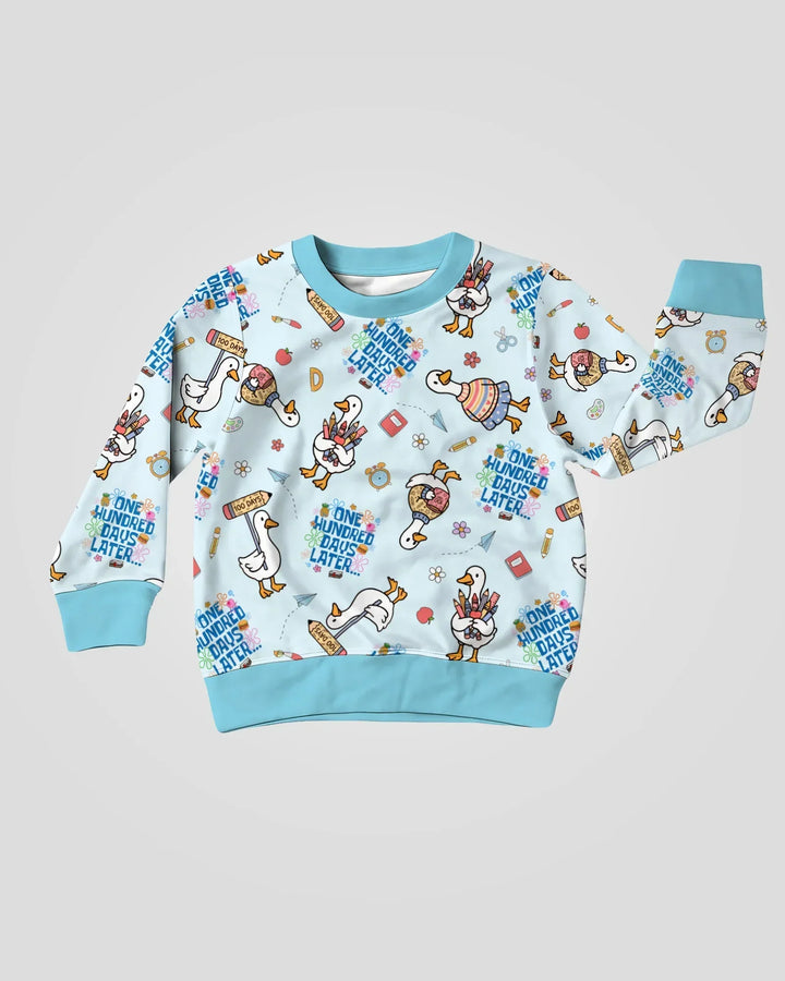 One Hundred Days Later Silly Goose Crewneck Sweatshirt