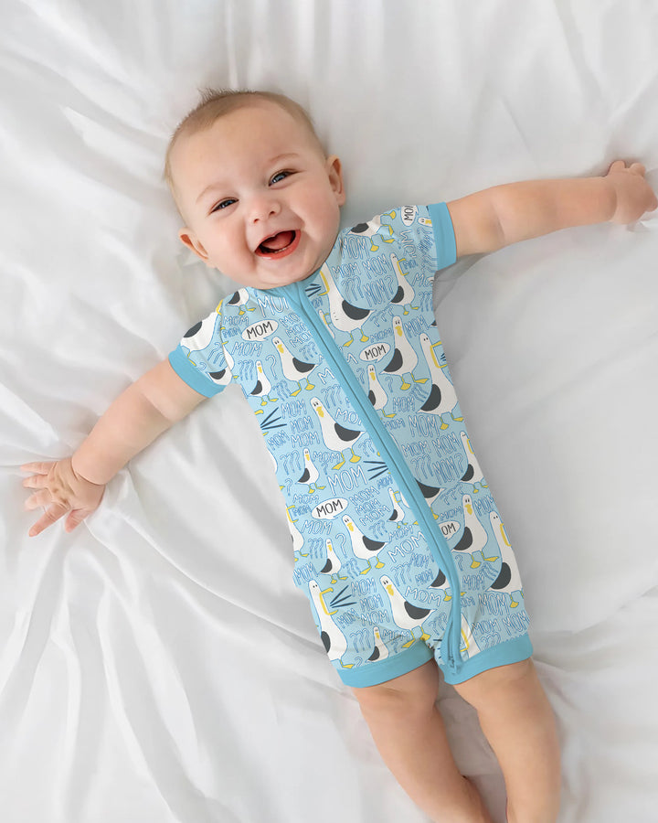 Funny Seagull MOM Shorty Zippy