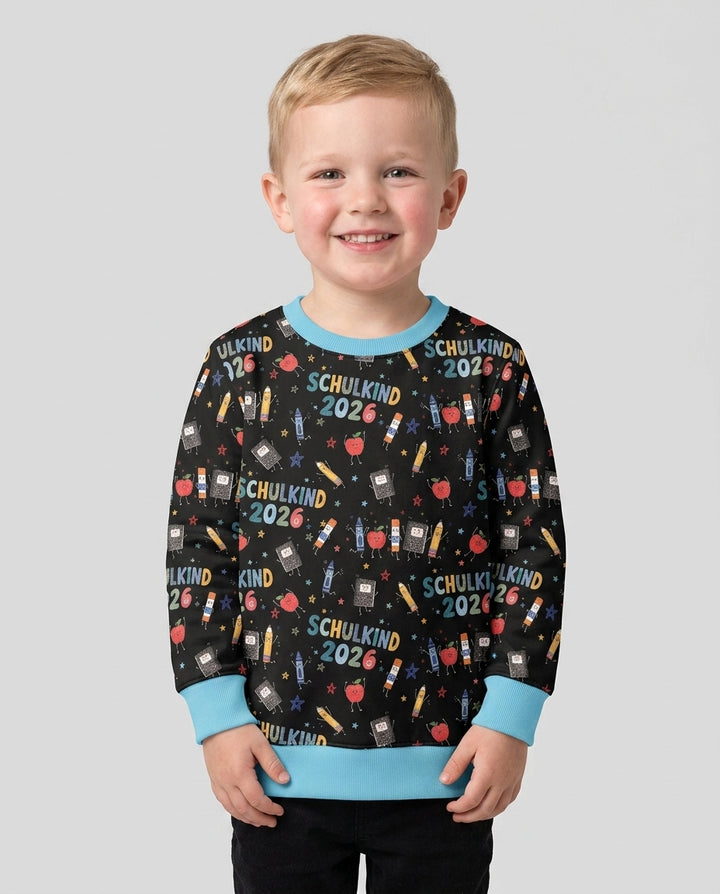 Sudadera de cuello redondo de bambú con el alfabeto hebreo