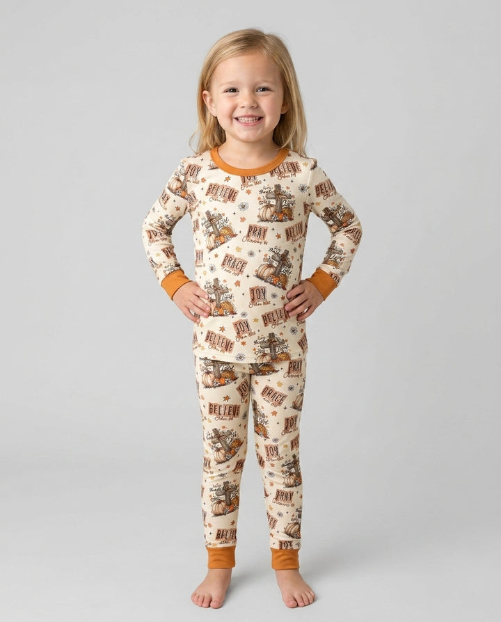 Conjunto de pijama de dos piezas de bambú con mangas largas, plantilla PERSONALIZADA