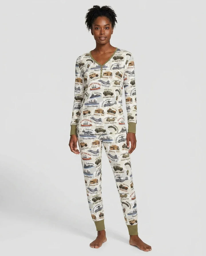 Little Hero Military Family Matching Bamboo Women Pajama Set
