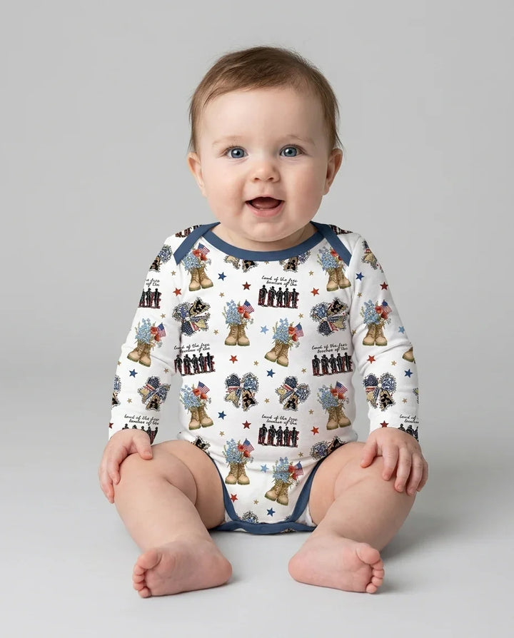 Honor the Brave Family Matching Bamboo Bodysuit