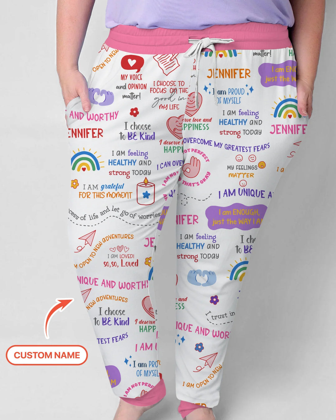 Daily Affirmations Matching Mommy & Baby Bamboo Women Pajama Set