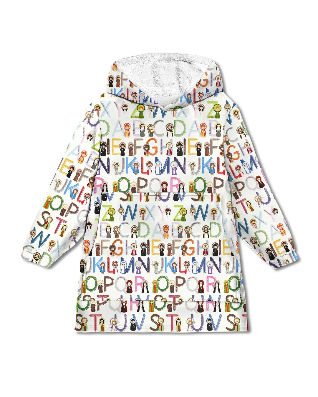 Saint ABCs Wearable Bamboo Blanket Hoodie