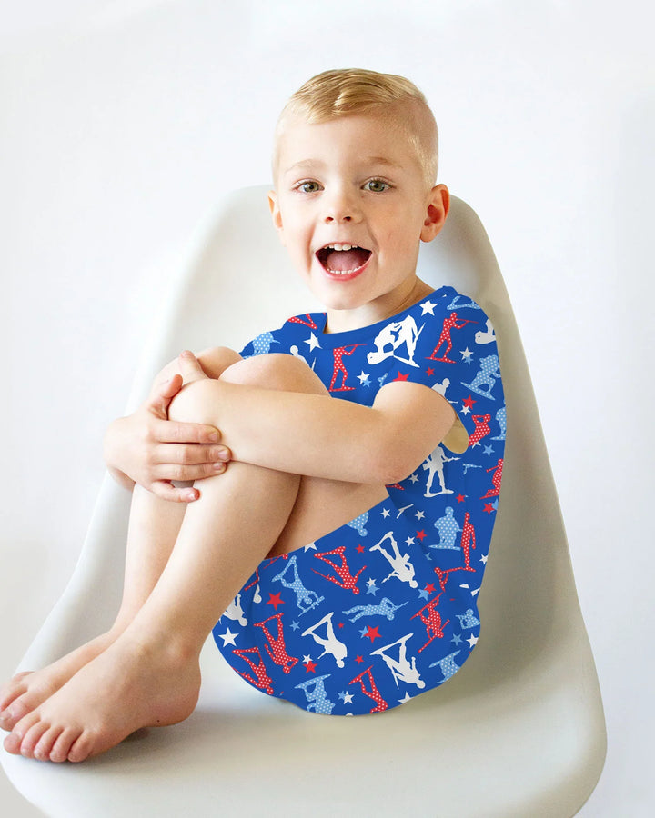 Army Toys 4th of July Bamboo Two Piece Short Sleeve Shorts Pajama Set