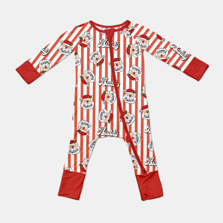 Christmas Santa Claus Custom Name Buddy Convertible Zippy