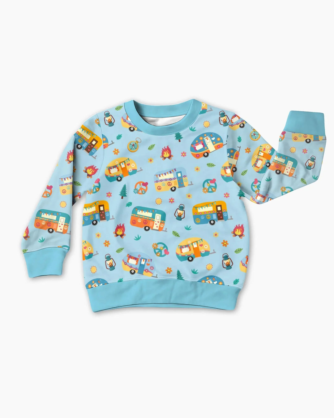 Happy Little Camper Bamboo Crewneck Sweatshirt