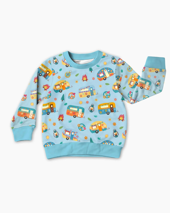 Happy Little Camper Bamboo Crewneck Sweatshirt