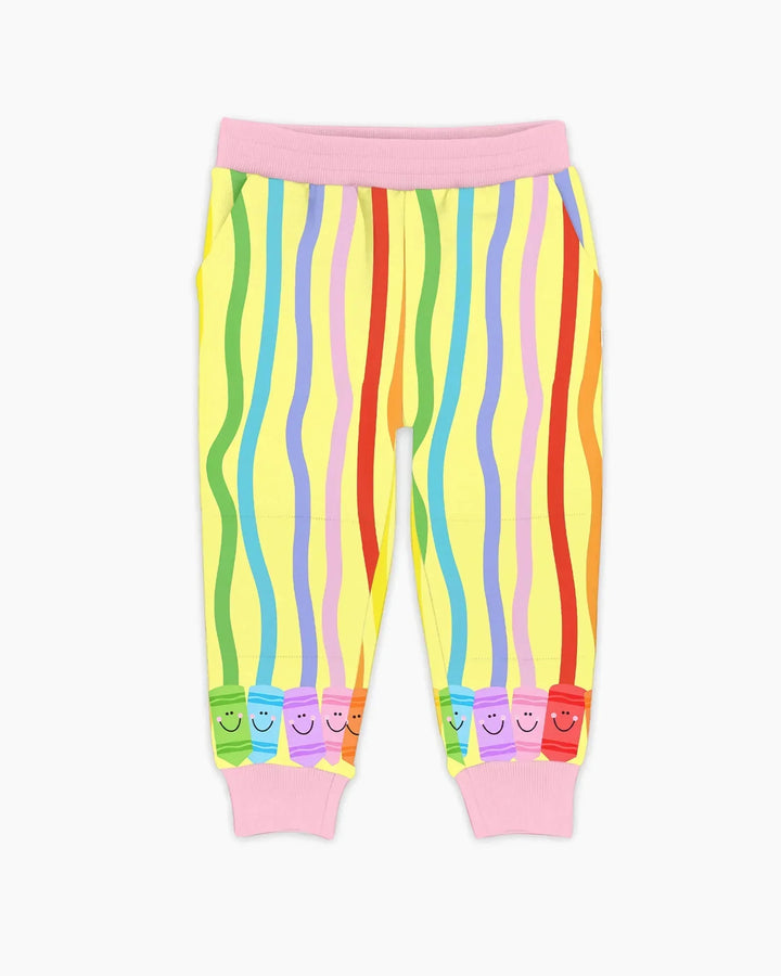 Jogginghose mit hebräischem Alphabet aus Bambus