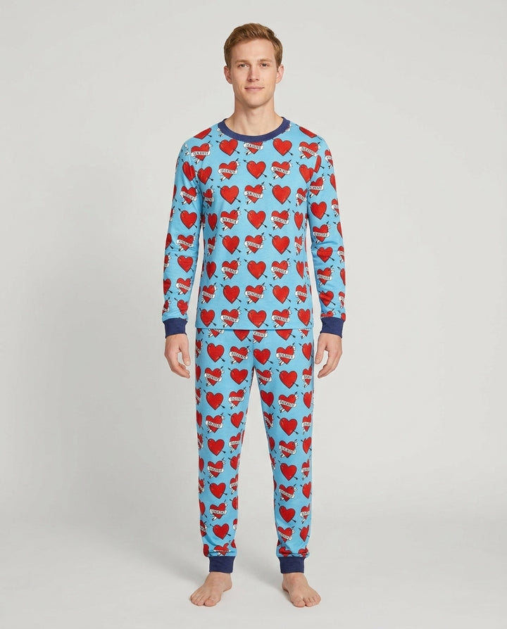 plantilla de Conjunto de Pijama de Bambú Personalizado para Hombre