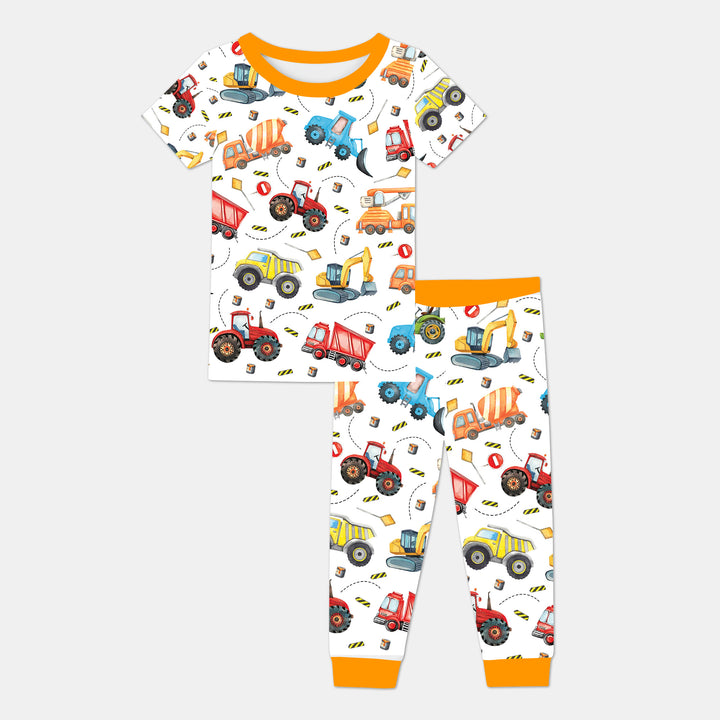 Tiny Builders Two Piece Short Sleeve Pajama Set