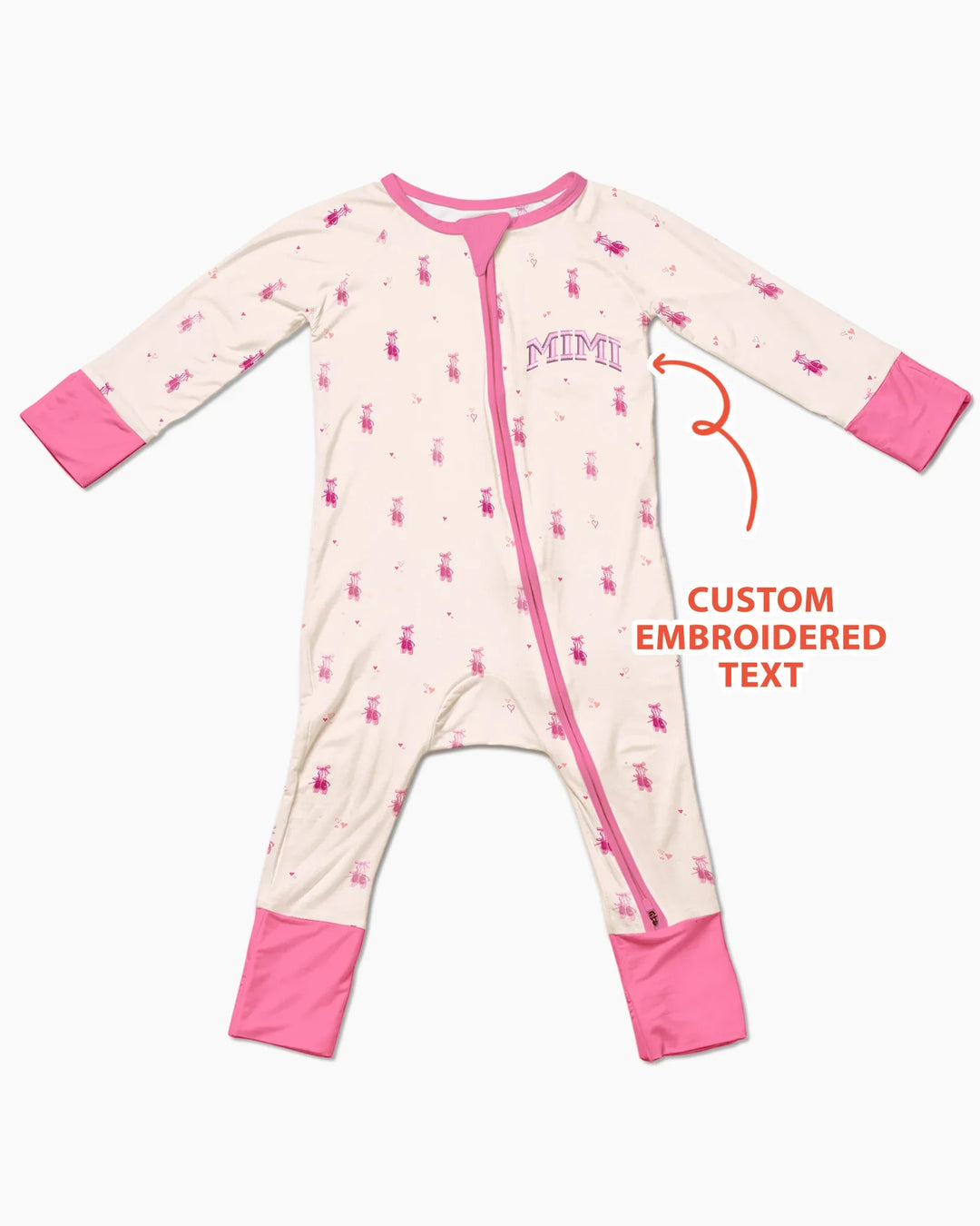 Custom Embroidered Mommy and Me Matching Bamboo Convertible Zippy