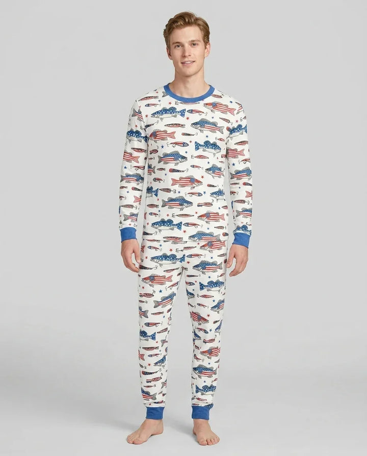 Hooked On Freedom Bamboo Men's Pajama Set