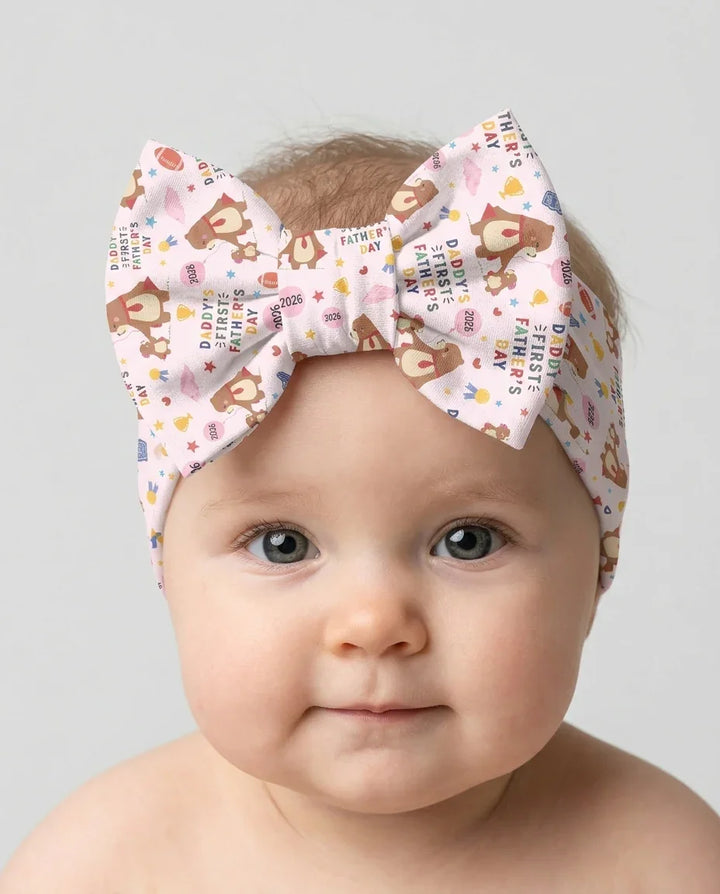 First Father's Day Daddy Bear Family Matching Headband
