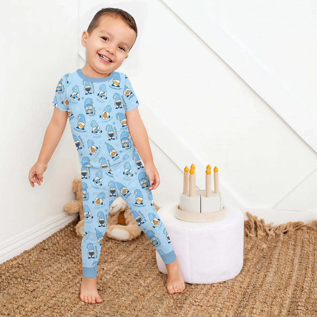 Zweiteiliges, kurzärmliges Pyjama-Set mit Marienkäfern