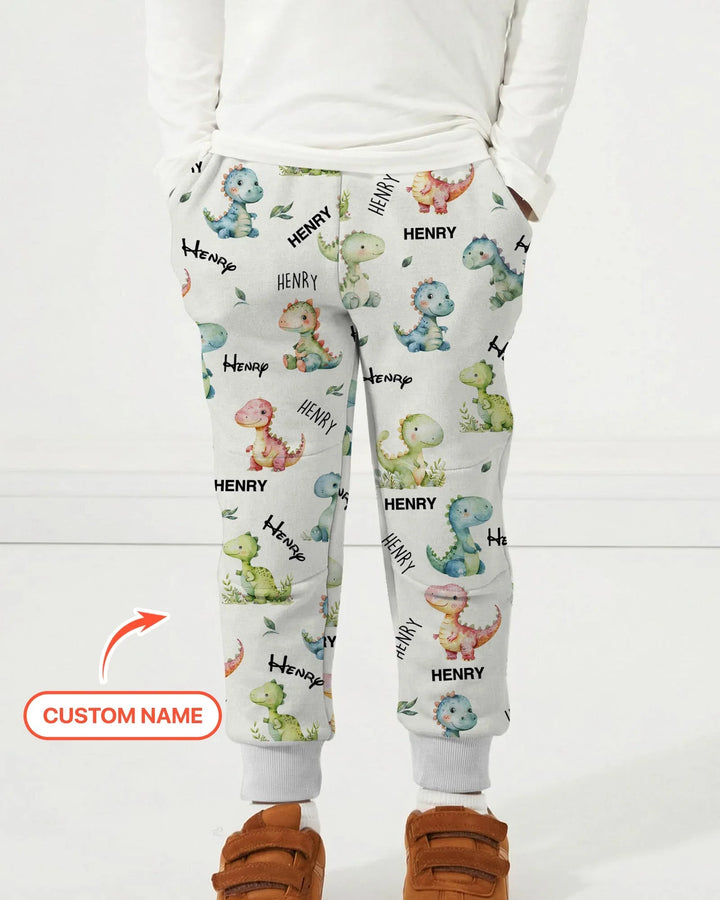 Dinosaur Custom Name Jogger