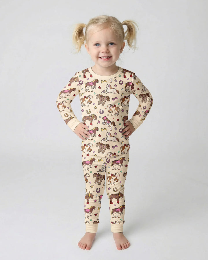 Lil' Buckaroo Bamboo Two Piece Long Sleeve Pajama Set