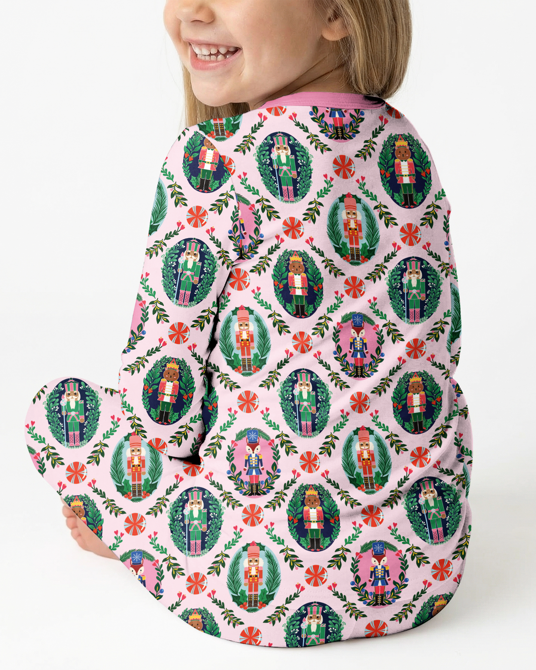Whimsical Nutcracker Bamboo Two Piece Long Sleeve Pajama Set