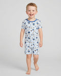 Silly Goose Sailor Bamboo Two Piece Short Sleeve Shorts Pajama Set