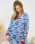 Stars and Stripes Fisch Bambus Pyjama Set für Damen