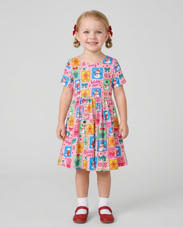 Merry & Bright Bamboo Twirl Dress