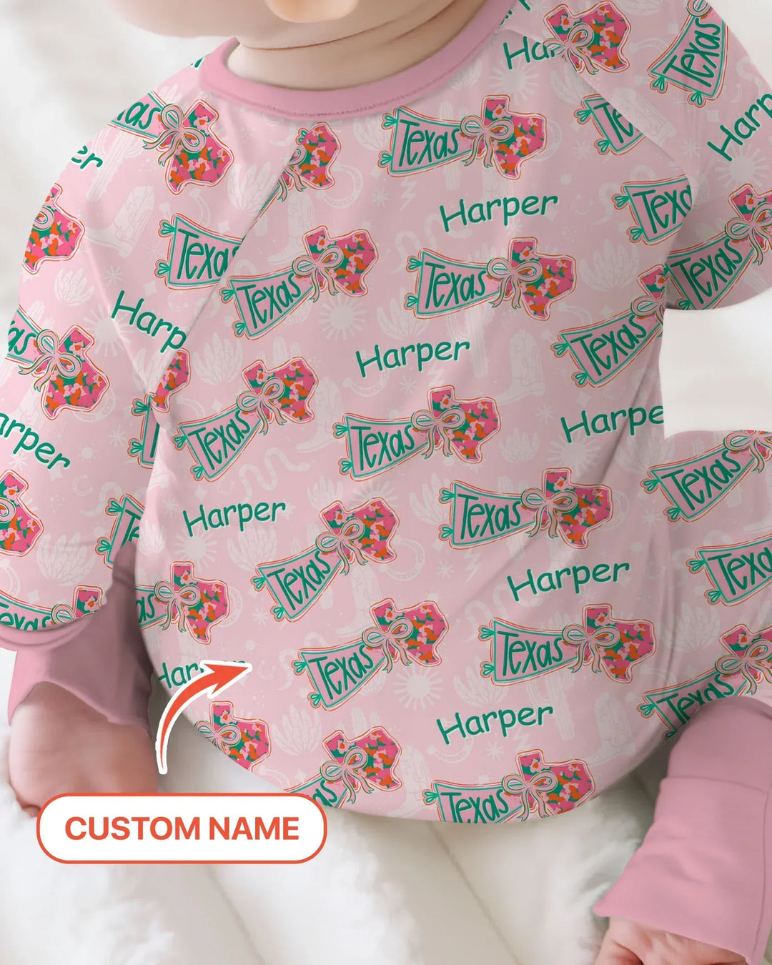Gerippte Babykleidung mit individuellem Foto - Weich &amp; Skizzenhaft