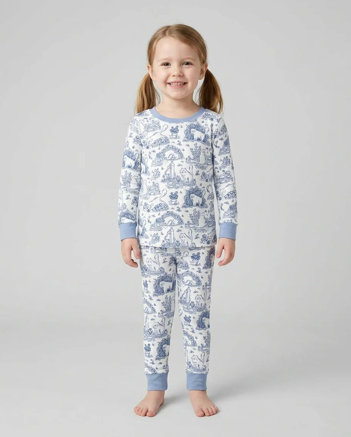 Conjunto de pijama de dos piezas de bambú de manga larga