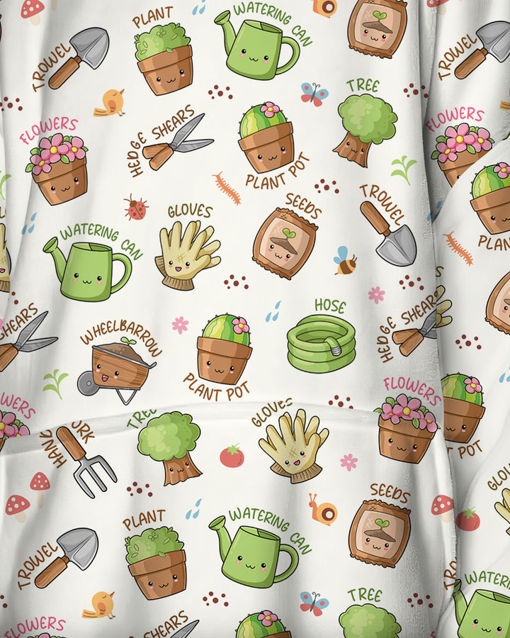 Kawaii Garden Crew Wearable Blanket Hoodie
