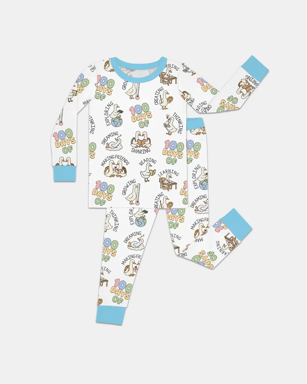100 Days Of... Two Piece Long Sleeve Pajama Set