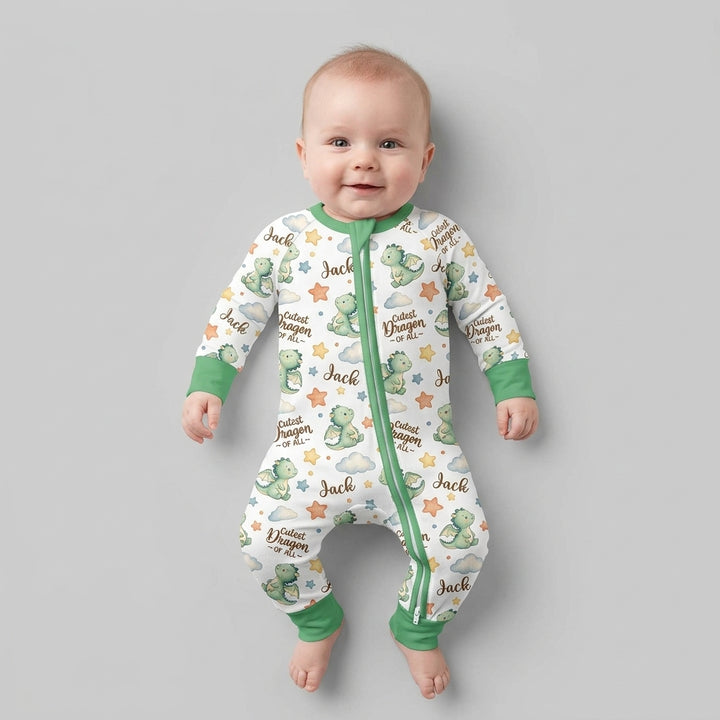 Custom Name Cutest Dragon Of All Bamboo Convertible Zippy