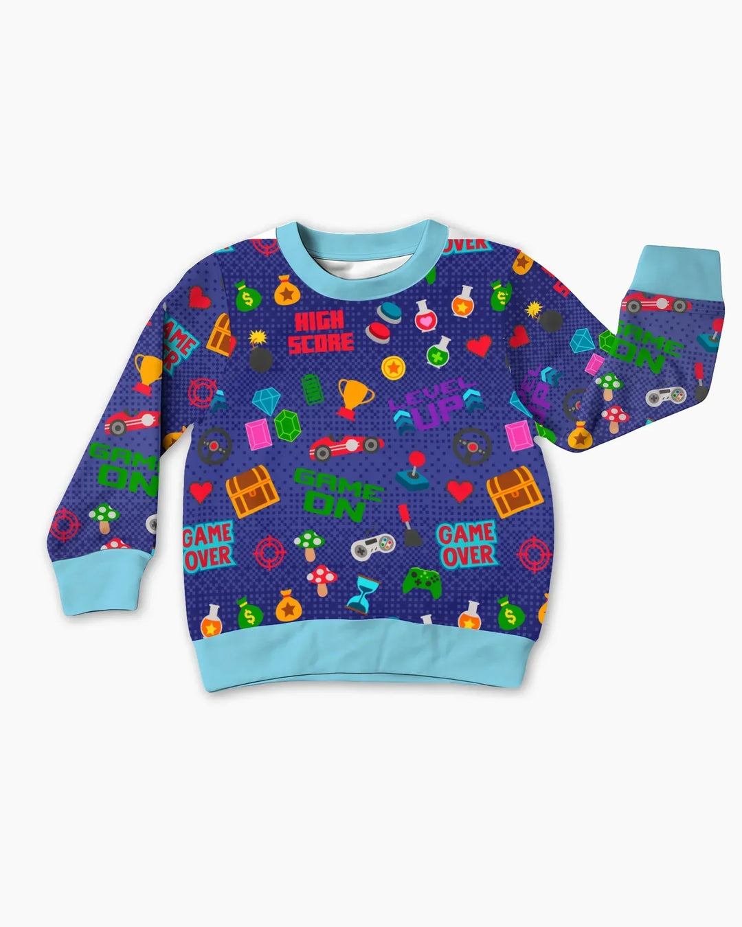 Gamer Mode On Family Matching Bamboo Crewneck Sweatshirt