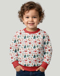 Christmas Tree Santa Bamboo Crewneck Sweatshirt